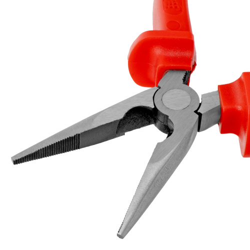 Длинногубцы прямые Econom, 160 мм, шлифованные, пластмассовые рукоятки Matrix по ценам производителя в Москве с доставкой по всей России