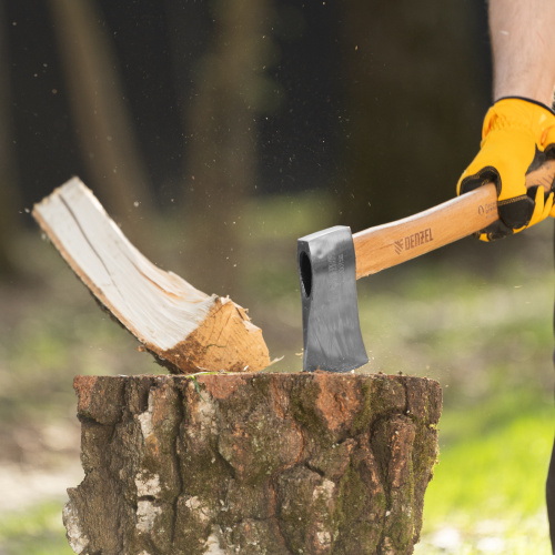 Топор кованый, 1130 г, американский тип, буковая рукоятка, 430мм, EFP Denzel по ценам производителя в Москве с доставкой по всей России