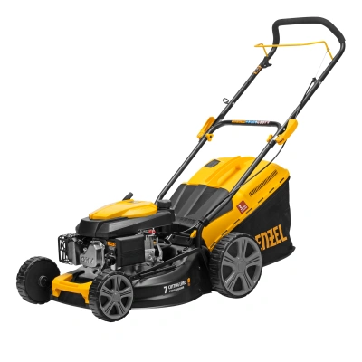 Газонокосилка бензиновая GLD-460, 146 куб.см, ширина 46 см, ручная, 7 уровней, травосборник 50 л Denzel купить в Москве с доставкой по всей России | ProtosMarket.ru