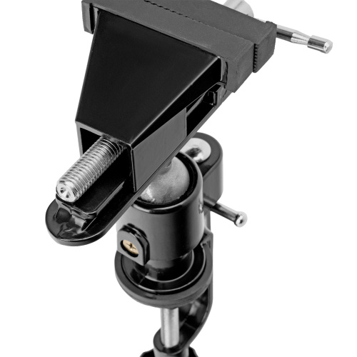 Тиски настольные, многофункциональные, сменная насадка, хомут для дрели, шарнирный механизм, 70 мм Matrix по ценам производителя в Москве с доставкой по всей России