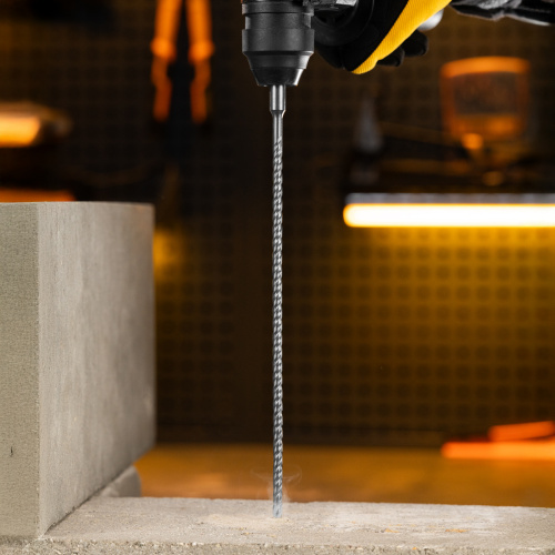 Бур по бетону, цельная крестовая пластина, 6x315 мм, SDS PLUS Denzel по ценам производителя в Москве с доставкой по всей России