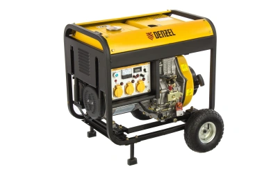 Генератор дизельный DD6300Е, 5.0 кВт, 220 В/50 Гц, 15 л, электростартер Denzel по ценам производителя в Москве с доставкой по всей России
