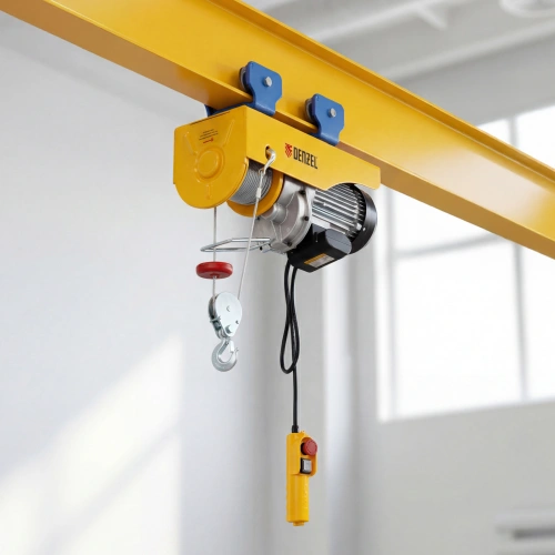 Тельфер электрический TF-1200,1.2 т, 1800 Вт, высота 12 м, 8 м/мин Denzel по ценам производителя в Москве с доставкой по всей России