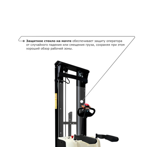 Самоходный электроштабелер PROLIFT M2 SDK 1645 li-ion со свободным подъемом по ценам производителя в Москве с доставкой по всей России