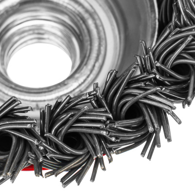 Щетка для УШМ, 75 мм, М14, "чашка", крученая проволока 0.8 мм Matrix купить в Москве с доставкой по всей России | ProtosMarket.ru