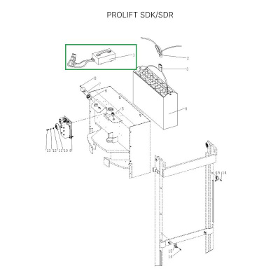 Зарядное устройство для штабелеров SDR 1536/1545S/1645/1656/2036/2045, SDK по ценам производителя в Москве с доставкой по всей России