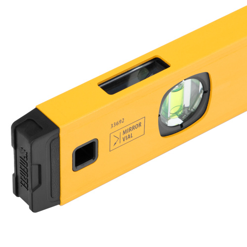 Уровень алюминиевый, магнит, фрезерованный, 3 глазка (1 зеркал.) 0,5 мм/м, 800 мм Denzel по ценам производителя в Москве с доставкой по всей России