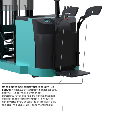 Штабелер с выдвижной мачтой (мини-ричтрак) PROLIFT PRO MRV 2040 по ценам производителя в Москве с доставкой по всей России