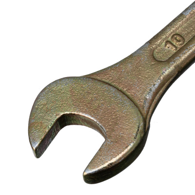 Ключ рожковый, 8 х 10 мм, желтый цинк Сибртех купить в Москве с доставкой по всей России | ProtosMarket.ru