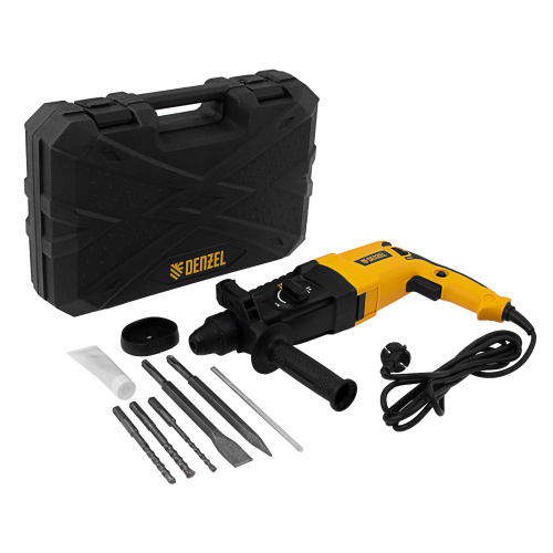 Перфоратор электрический RHH-800-26, SDS-plus, 800 Вт, 3 Дж, 3 плюс 1 реж. Denzel по ценам производителя в Москве с доставкой по всей России