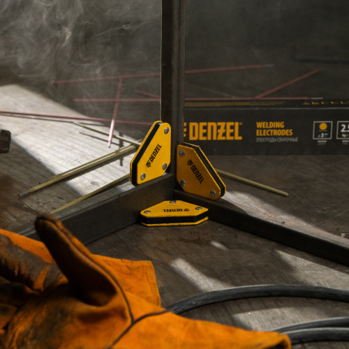 Набор из 4 магнитных фиксаторов для сварочных работ Denzel по ценам производителя в Москве с доставкой по всей России