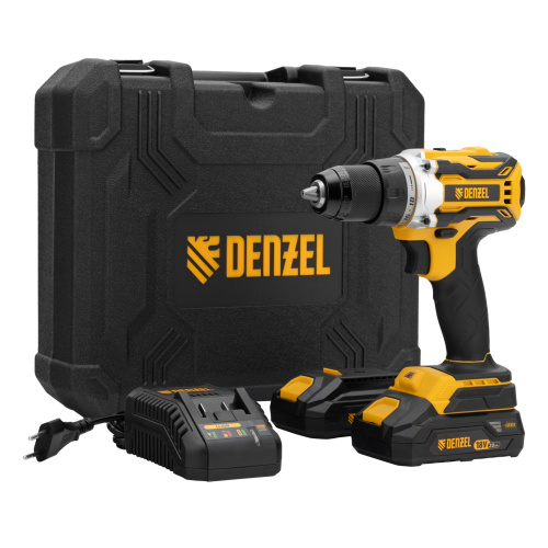 Дрель-шуруповерт аккумуляторная, бесщет. BLDL-18-02 Li-Ion, 18 В Denzel по ценам производителя в Москве с доставкой по всей России