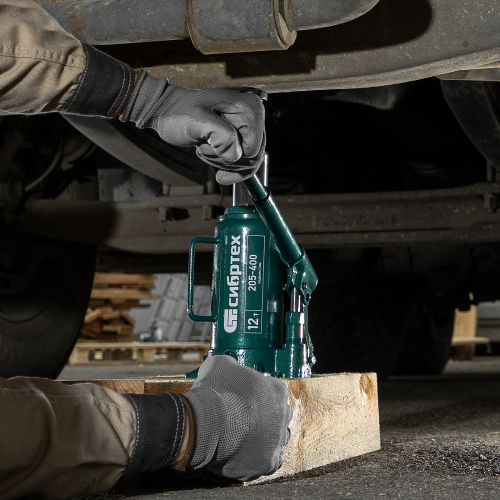 Домкрат гидравлический бутылочный, 12 т, 205-400 мм Сибртех по ценам производителя в Москве с доставкой по всей России