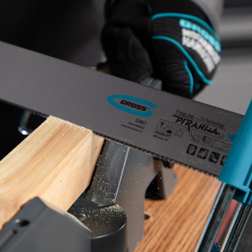 Пильное полотно для прецизионного стусла "Piranha", 600 мм, каленый зуб 2D, 18 TPI Gross по ценам производителя в Москве с доставкой по всей России