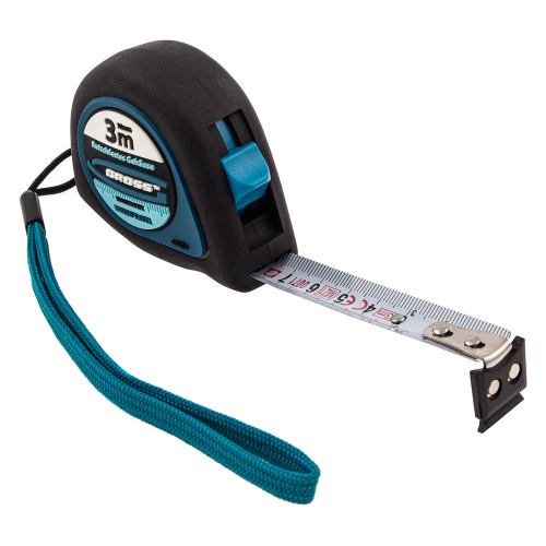 Рулетка "Ergonomisch",3 м x 16 мм,магнитный обрезиненный зацеп Gross по ценам производителя в Москве с доставкой по всей России