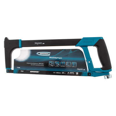 Ножовка по металлу "Piranha", 300 мм, обрезиненная рукоятка и захват Gross по ценам производителя в Москве с доставкой по всей России