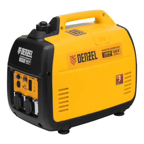 Генератор инверторный GT-2200iS, 2.2 кВт, 230 В, бак 4 л, закрытый корпус, ручной старт Denzel по ценам производителя в Москве с доставкой по всей России