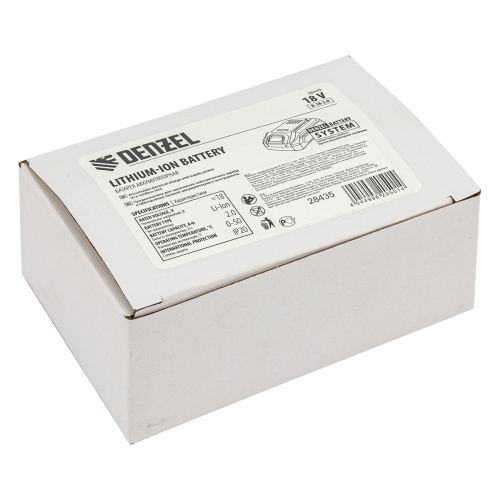 Батарея аккумуляторная B-18-2.0, Li-Ion, 18 В, 2,0 Ач Denzel по ценам производителя в Москве с доставкой по всей России