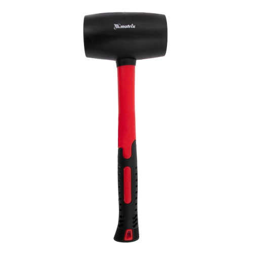 Киянка резиновая, 910 г, черная резина, фибергласовая рукоятка Matrix по ценам производителя в Москве с доставкой по всей России