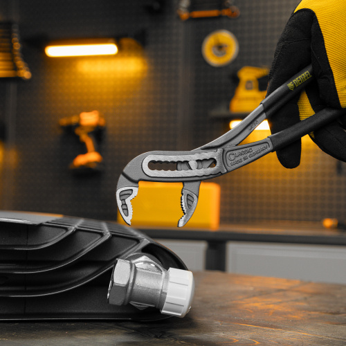 Клещи переставные, обливные рукоятки, 240 мм Denzel по ценам производителя в Москве с доставкой по всей России