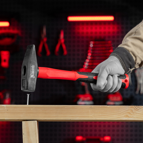 Молоток слесарный optimal, 800 г, фибергласовая обрезиненная рукоятка, квадратный боек Matrix по ценам производителя в Москве с доставкой по всей России