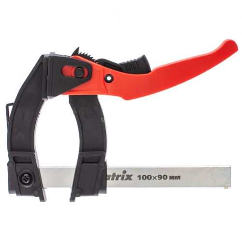 Струбцина реечная быстрозажимная, пластиковый корпус рычажно-храповой механизм, 100 х 90 х 195 мм, штанга 5 х 20 мм Matrix по ценам производителя в Москве с доставкой по всей России