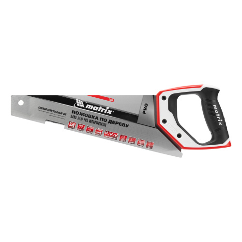 Ножовка по дереву для точных пильных работ, 350 мм, каленый зуб 3D, 14 TPI, трехкомпонентная рукоятка, Pro Matrix по ценам производителя в Москве с доставкой по всей России