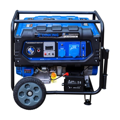 Генератор бензиновый Dinking DKA6500EW (6,5кВт, электростартер, 15лс, колёса) по ценам производителя в Москве с доставкой по всей России