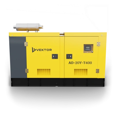 Дизельный генератор Vektor AD-20Y-T400 в шумозащитном кожухе с АВР по ценам производителя в Москве с доставкой по всей России