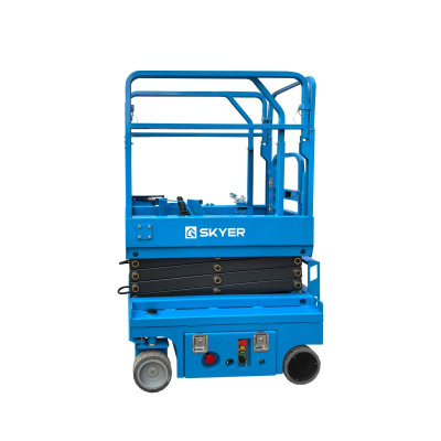 Самоходный ножничный подъемник SKYER PL0624 с выдвижной платформой (узкая база) по ценам производителя в Москве с доставкой по всей России