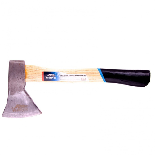 Топор плотницкий, кованый, деревянная рукоятка, 600 г, пескоструйное покрытие полотна Барс по ценам производителя в Москве с доставкой по всей России