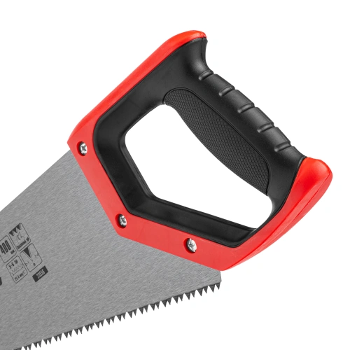 Ножовка по дереву, 400 мм, зуб 2D, каленый крупный зуб 5-6 TPI, двухкомпонентная рукоятка Matrix по ценам производителя в Москве с доставкой по всей России