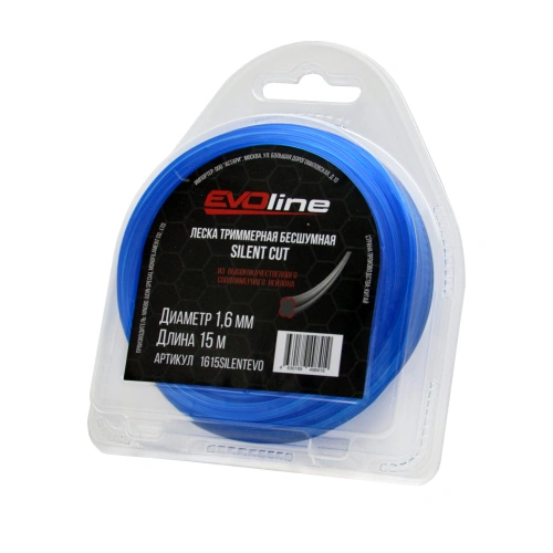 Леска (корд) триммерная EVOline SILENT CUT (1.6 мм, 15 метров) по ценам производителя в Москве с доставкой по всей России