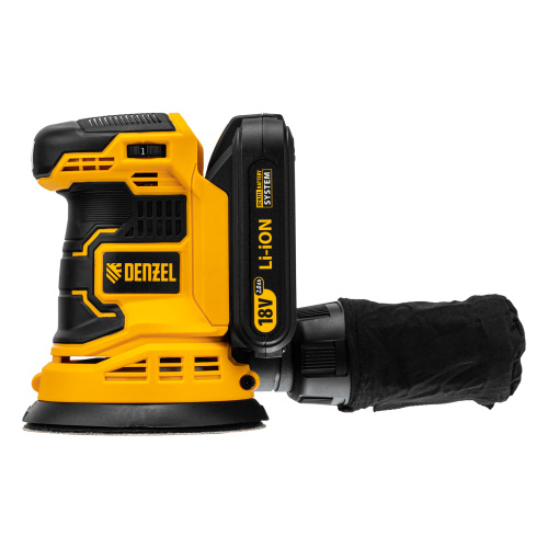 Машина шлифовальная эксцентриковая аккумуляторная COS-125, 18В Li-Ion Denzel по ценам производителя в Москве с доставкой по всей России