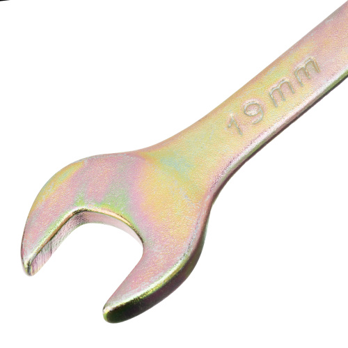 Ключ комбинированный, 19 мм, желтый цинк Сибртех по ценам производителя в Москве с доставкой по всей России