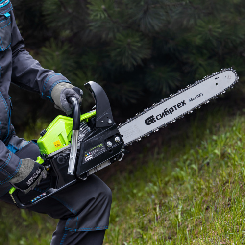 Пила цепная бензиновая БП-5245, 52 см3, шина 45 см, шаг 0.325, паз 1,5 мм, 72 звена Сибртех по ценам производителя в Москве с доставкой по всей России