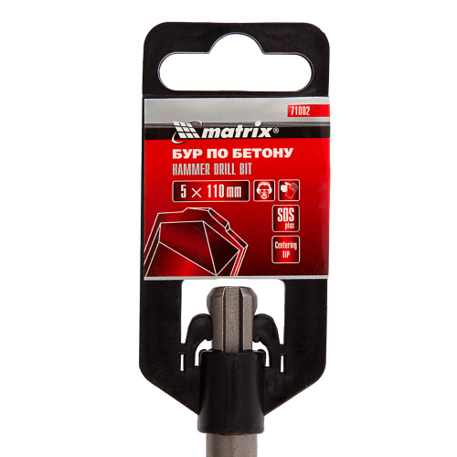Бур по бетону, 5 x 110 мм, SDS Plus Matrix купить в Москве с доставкой по всей России | ProtosMarket.ru
