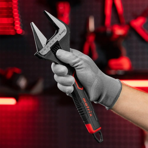 Ключ разводной, тонкие губки, фосфатированный, двухкомпонентная рукоятка, 300 мм, PRO Matrix по ценам производителя в Москве с доставкой по всей России