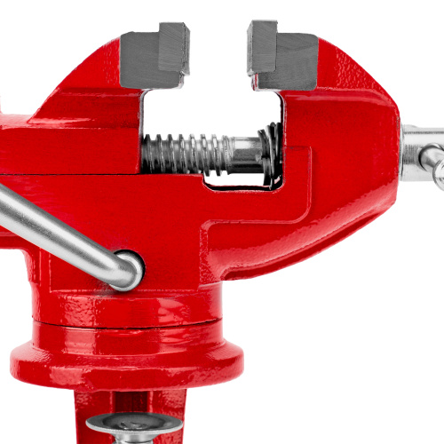 Тиски слесарные, 80 мм, настольные, поворотные, c наковальней MTX по ценам производителя в Москве с доставкой по всей России