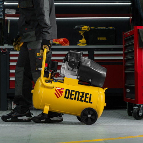 Компрессор воздушный прям. привод DCV1800/50, 1,8 кВт, 50 литров, 320 л/мин Denzel по ценам производителя в Москве с доставкой по всей России