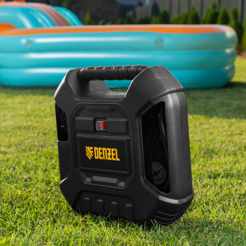 Компрессор воздушный DL1100 1.1 кВт, 180 л/мин, с набором аксессуаров Denzel по ценам производителя в Москве с доставкой по всей России