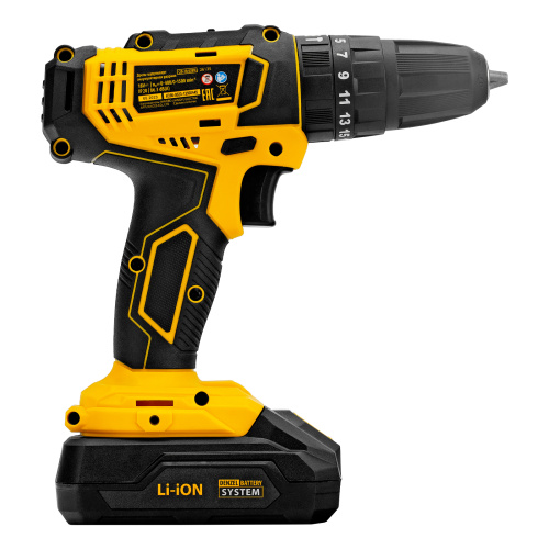 Дрель-шуруповерт аккумуляторная ударная CID-18-02BM, Li-Ion, 18 В, 2 акк. Denzel по ценам производителя в Москве с доставкой по всей России