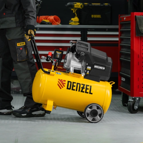 Компрессор воздушный DKV2200/50, Х-PRO 2.2 кВт, 400 л/мин, 50 л Denzel по ценам производителя в Москве с доставкой по всей России
