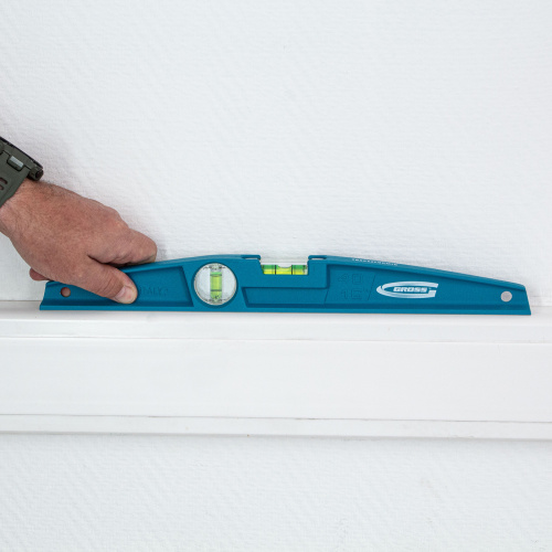 Уровень литой, 400 мм, 2 глазка Gross по ценам производителя в Москве с доставкой по всей России