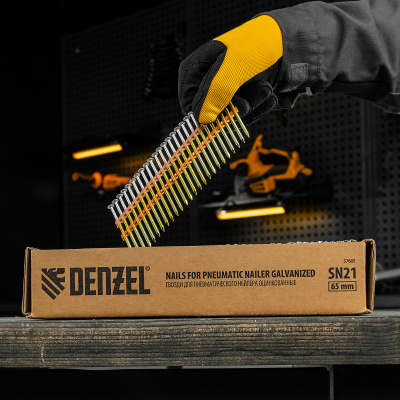 Гвозди для пнев. нейлера (оцинк.) длина - 65 мм, диам. - 2,9 мм, 2000 шт. Denzel по ценам производителя в Москве с доставкой по всей России
