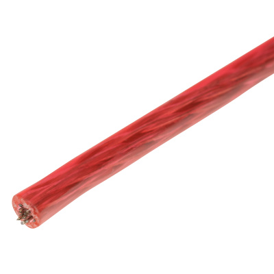 Трос металлополимерный красный ПР-3.0, толщина 3.0 мм, моток 20 метров Сибртех по ценам производителя в Москве с доставкой по всей России