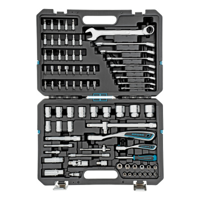 Набор инструментов, 1/4", 1/2", CrV, 120 зубьев, 82 предмета Gross по ценам производителя в Москве с доставкой по всей России