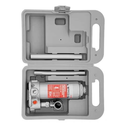 Домкрат гидравлический бутылочный, 4 т, высота подъема 194-372 мм, в пластиковый кейсе Matrix по ценам производителя в Москве с доставкой по всей России