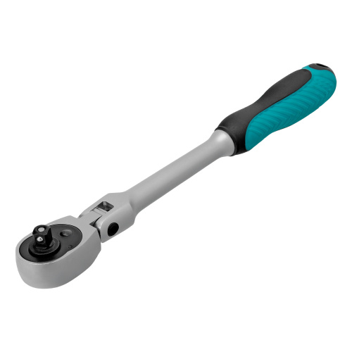 Ключ-трещотка шарнирный 1/4", СrV, 72 зуба, с быстрым сбросом, матовый хром Stels по ценам производителя в Москве с доставкой по всей России