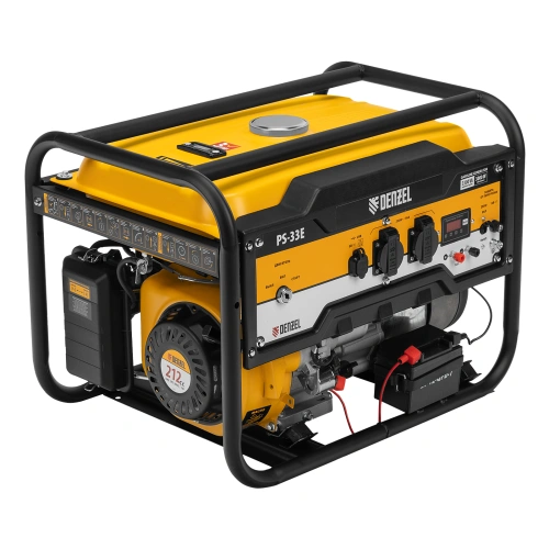 Генератор бензиновый PS-33E, 3.3 кВт, 230В, 15 л, электростартер Denzel по ценам производителя в Москве с доставкой по всей России
